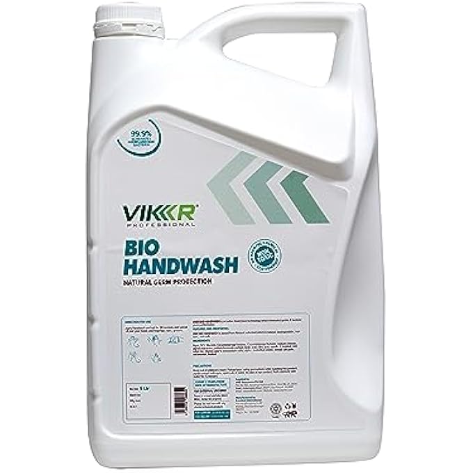 VIKR BIO HANDWASH - BIODEGRADABLE FORMULA FOR THOROUGH GERM DEFENSE, SKIN-FRIENDLY, ECO-FRIENDLY HYGIENE SOLUTION - BIO HANDWASH WITH NATURAL INGREDIENTS - Image 1